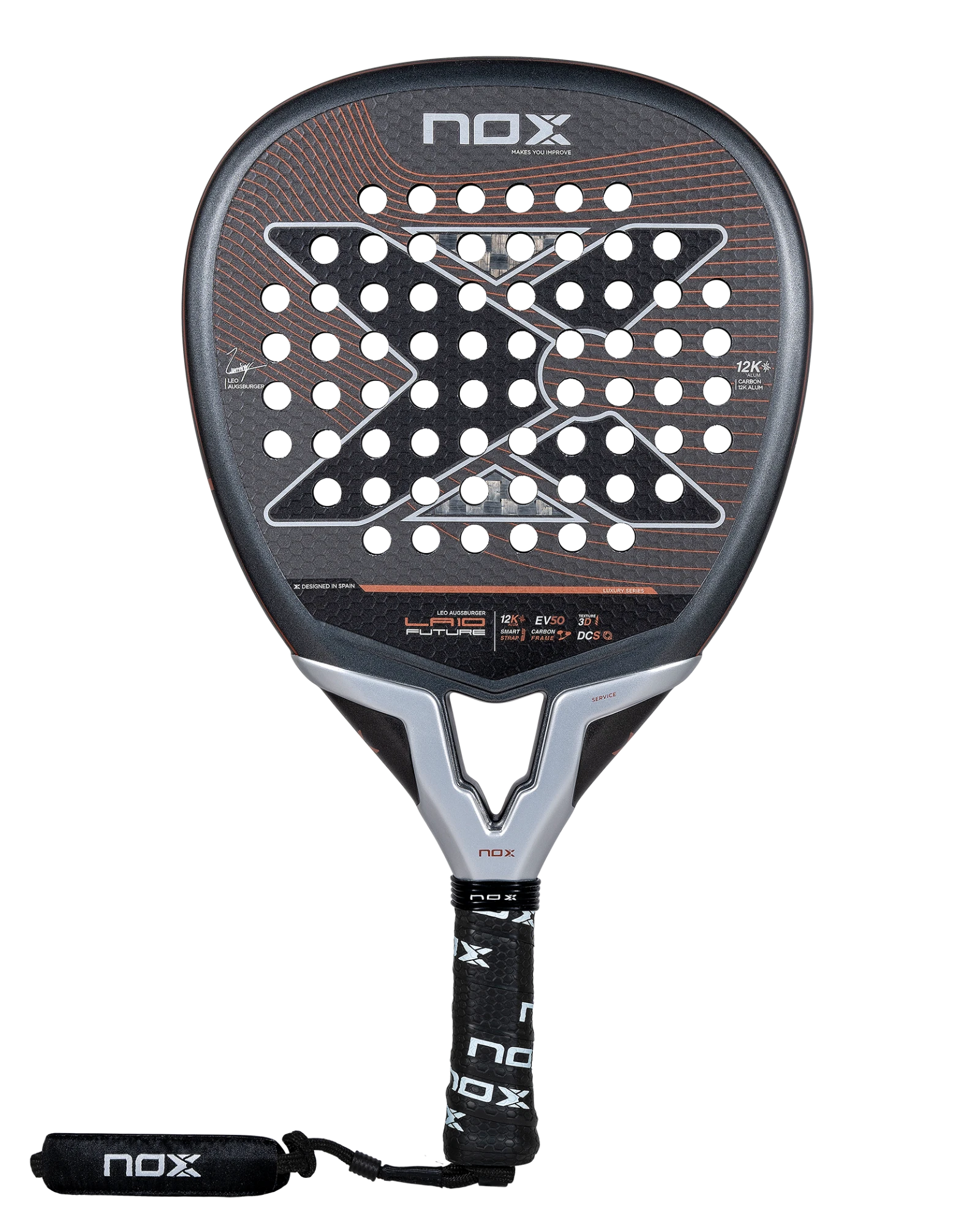 The Nox LA10 Future 12k 2024 by Leo Augsburger Padel Racket