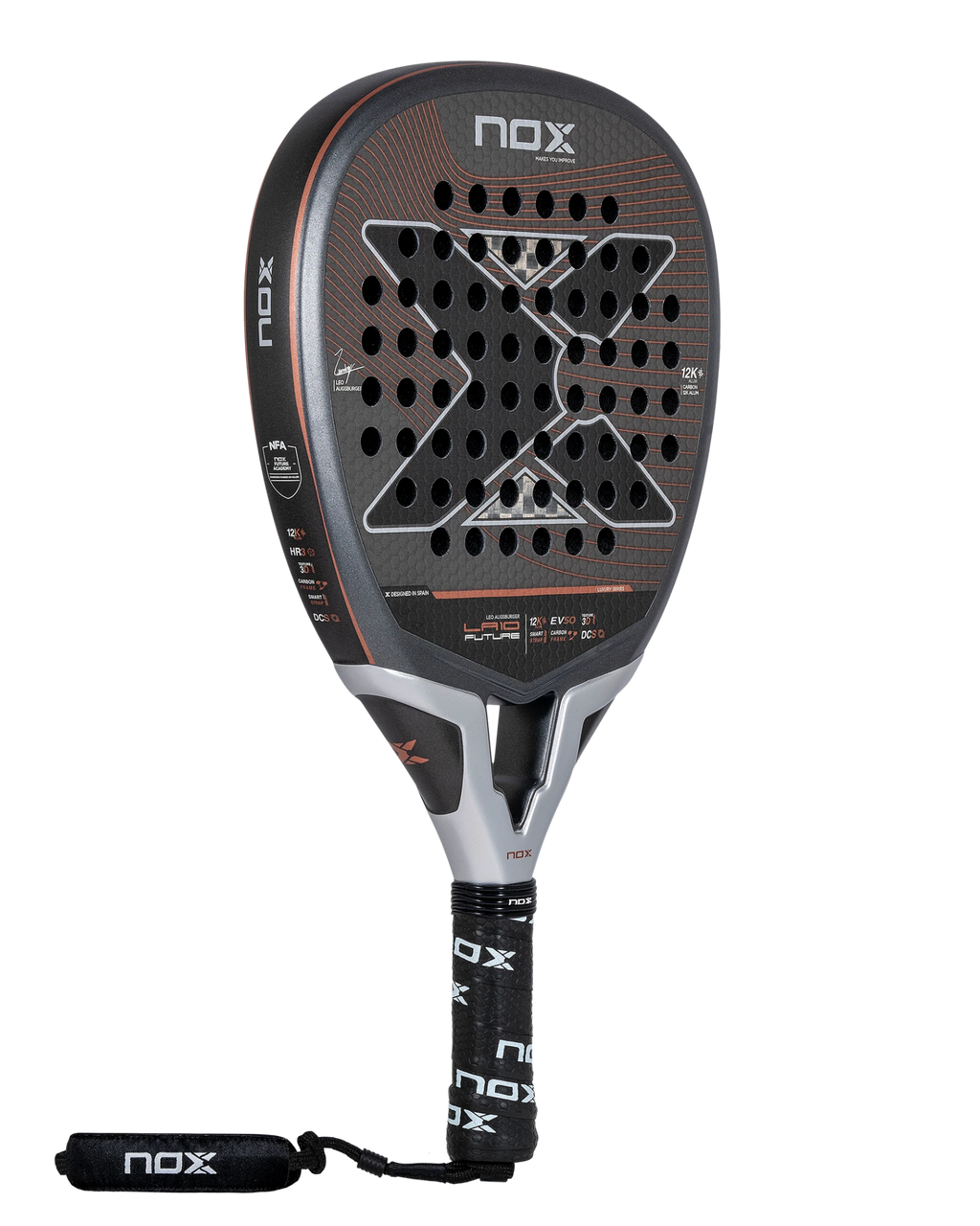 The Nox LA10 Future 12k 2024 by Leo Augsburger Padel Racket