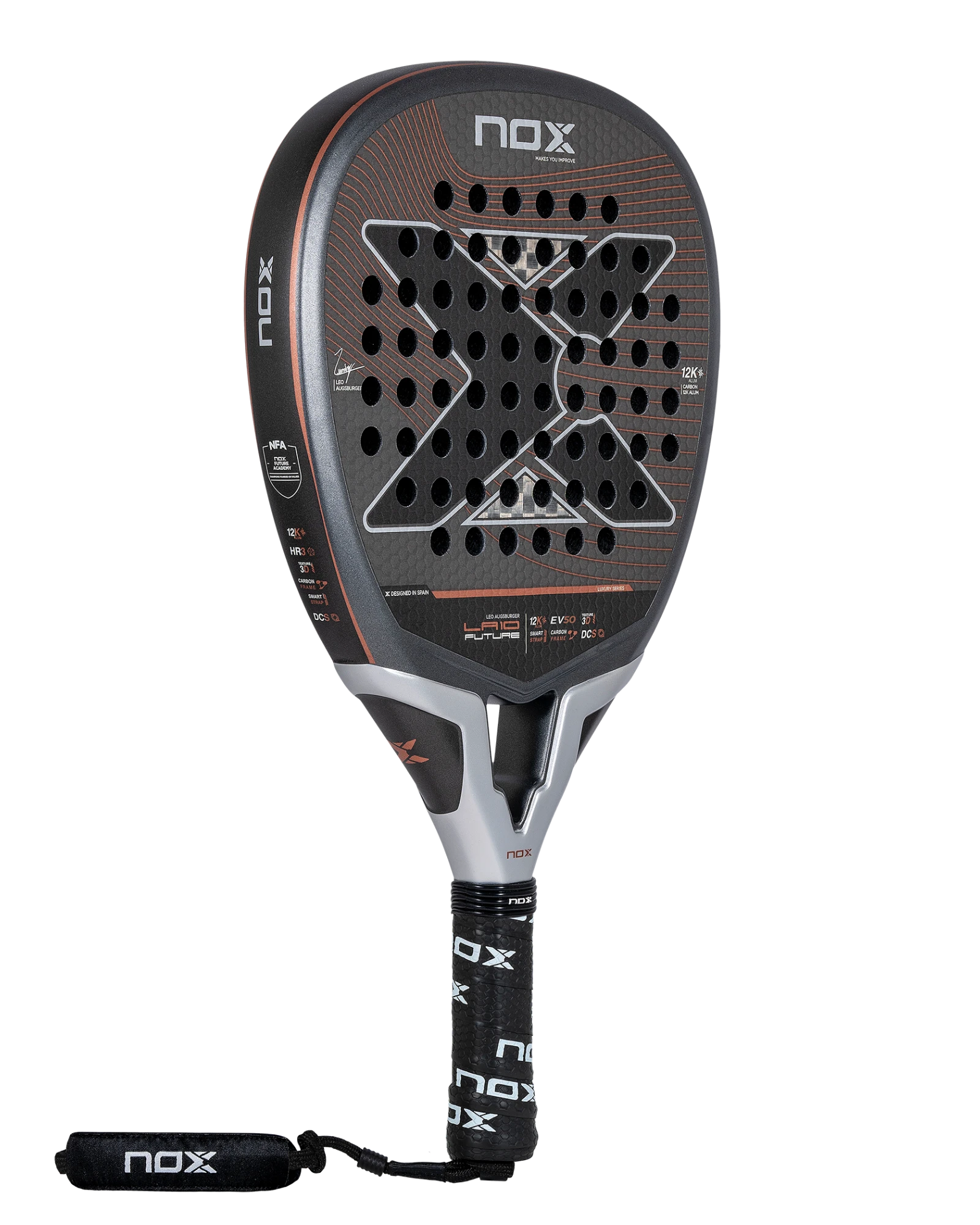 The Nox LA10 Future 12k 2024 by Leo Augsburger Padel Racket