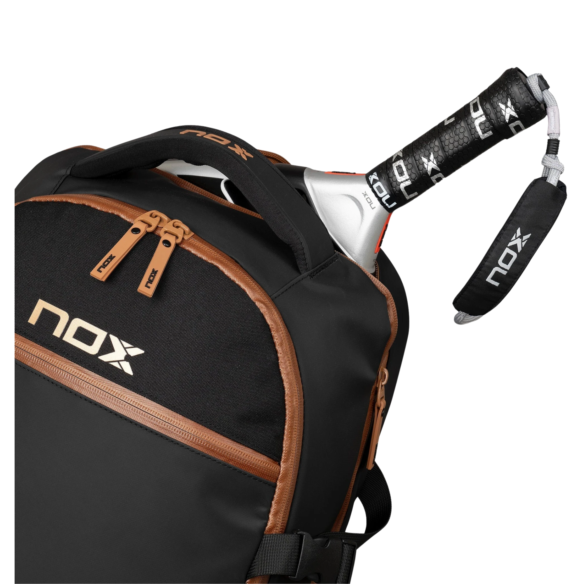 Mochila Nox Luxury Open Series NEGRO/MARRÓN