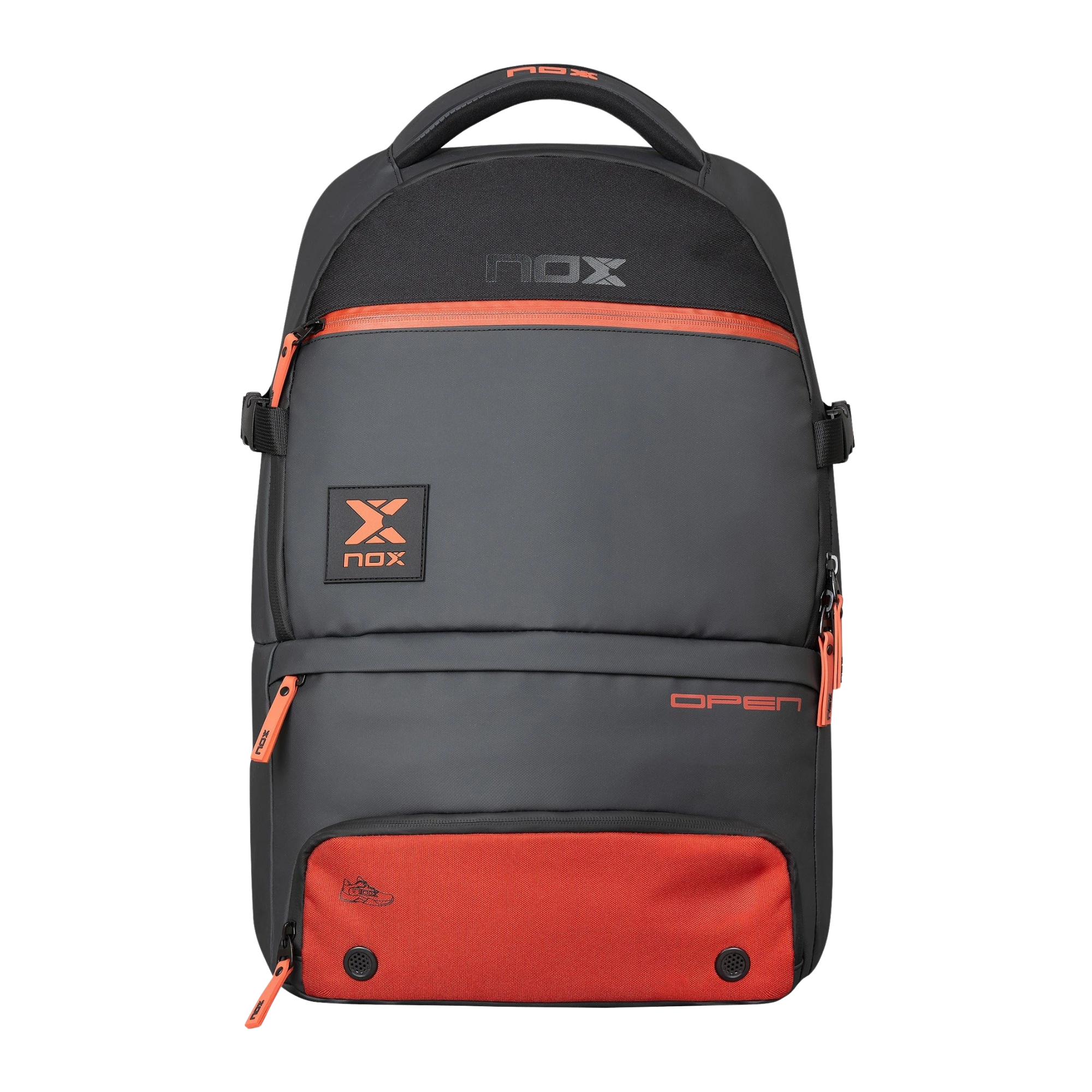 Mochila Nox Luxury Open Series NEGRO/ROJO
