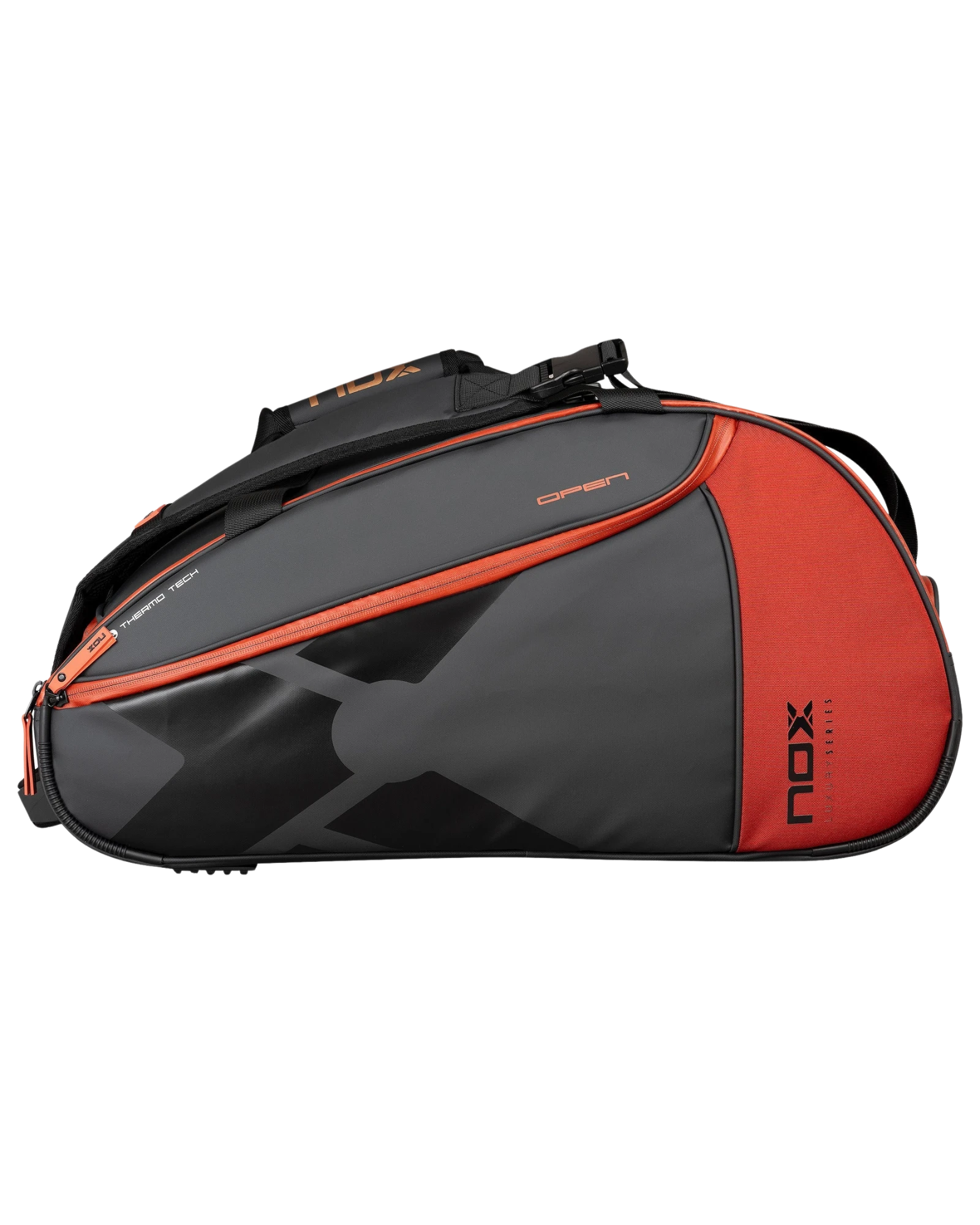 Bolsa de pádel Nox LUXURY OPEN Series negra/roja