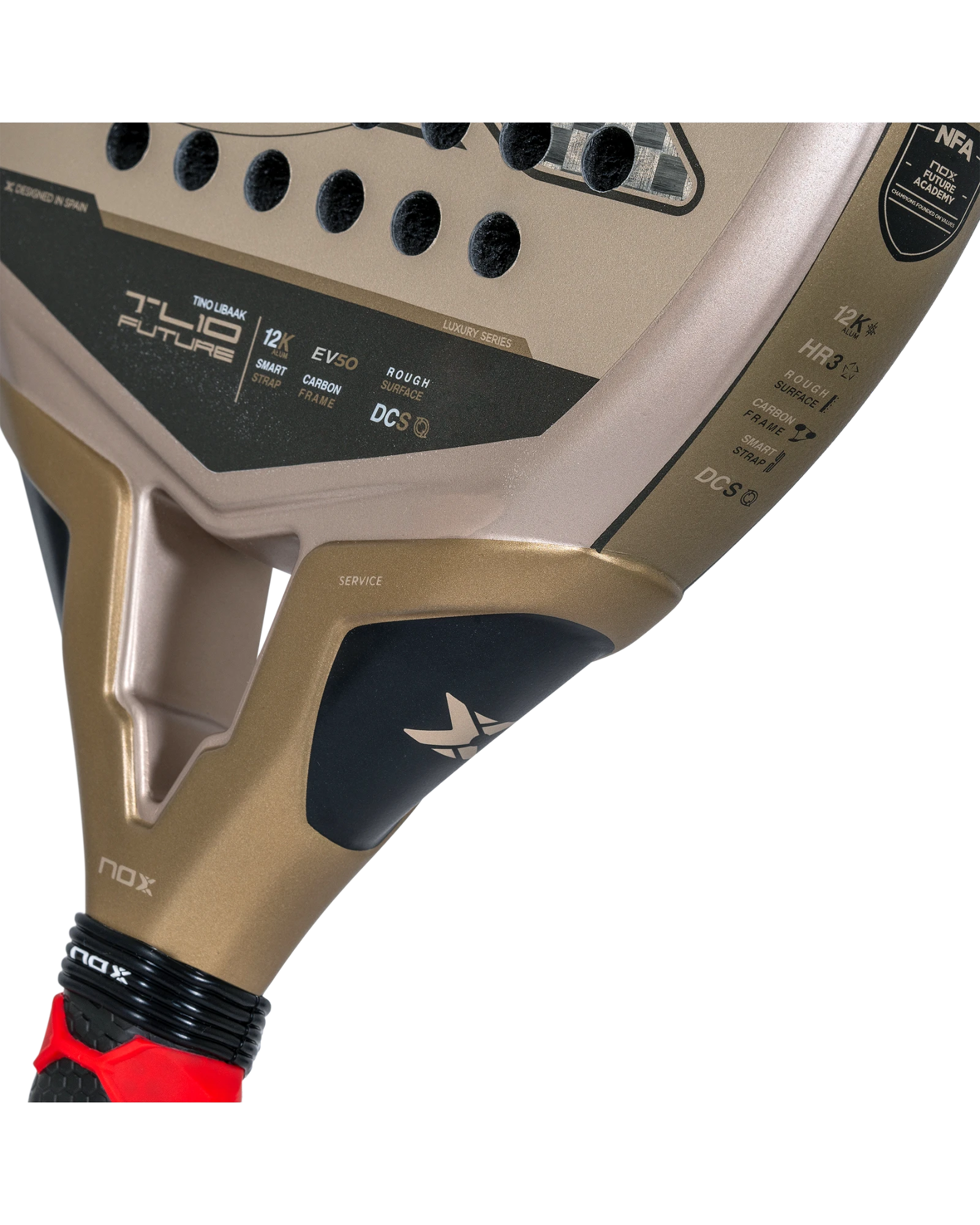 The Nox TL10 Future 12k 2024 by Tino Libaak Padel Racket