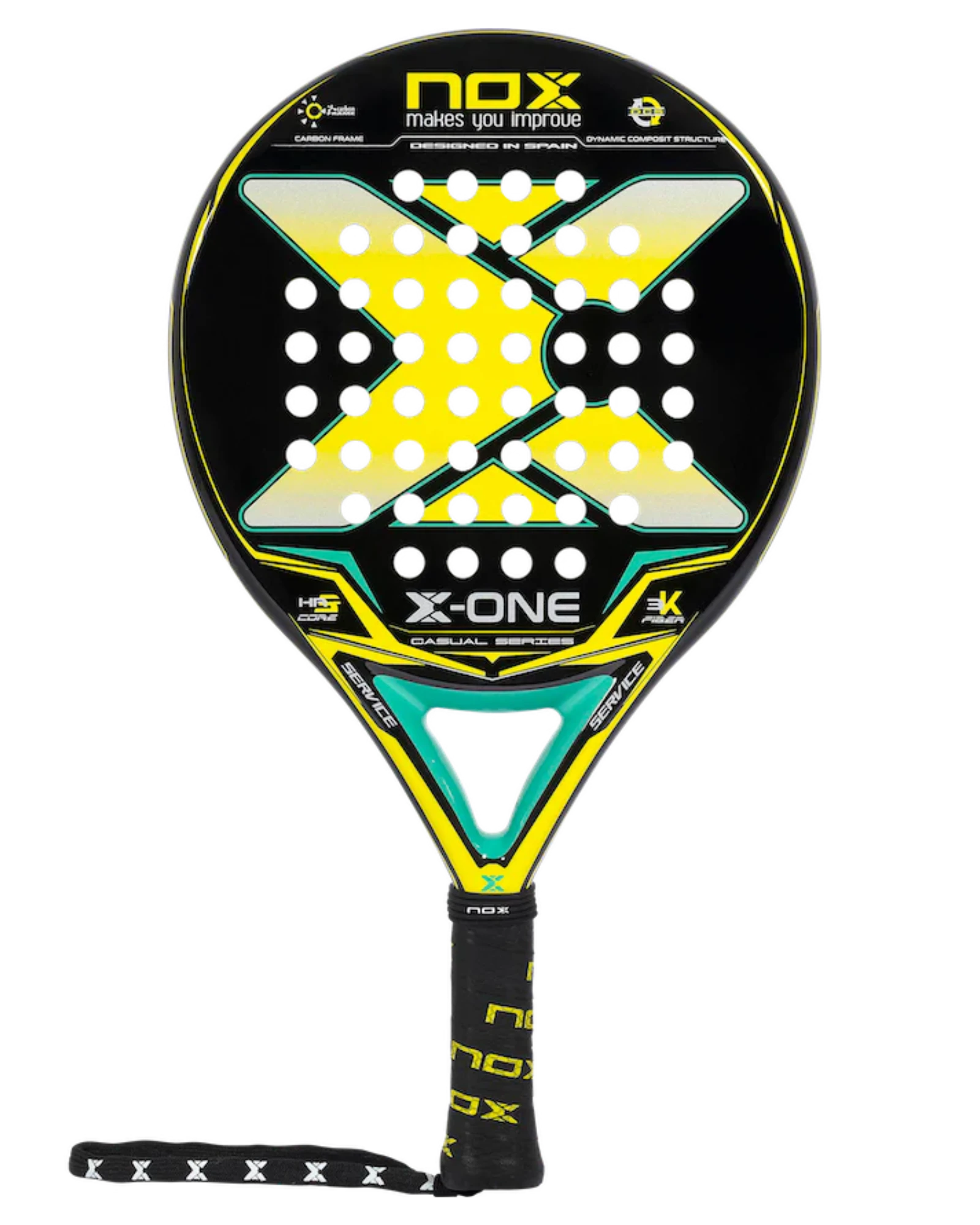 Pala de pádel Nox X-ONE amarilla