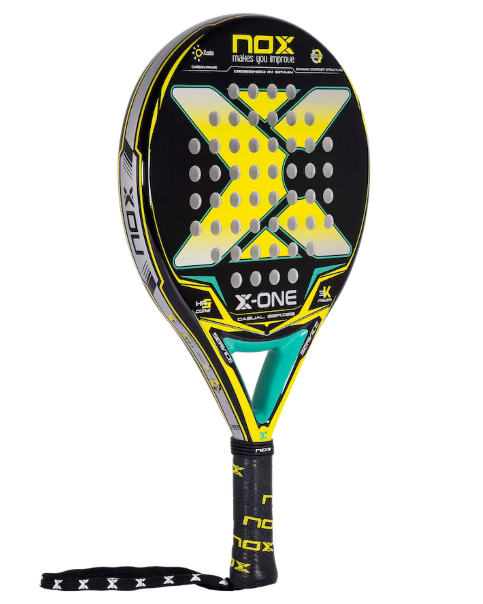 Pala de pádel Nox X-ONE amarilla