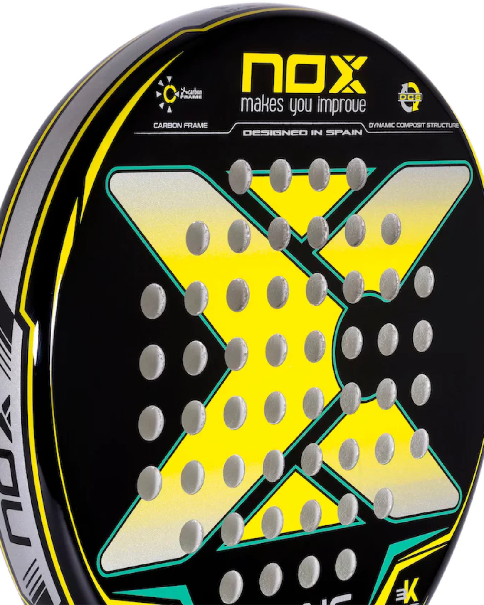 Pala de pádel Nox X-ONE amarilla