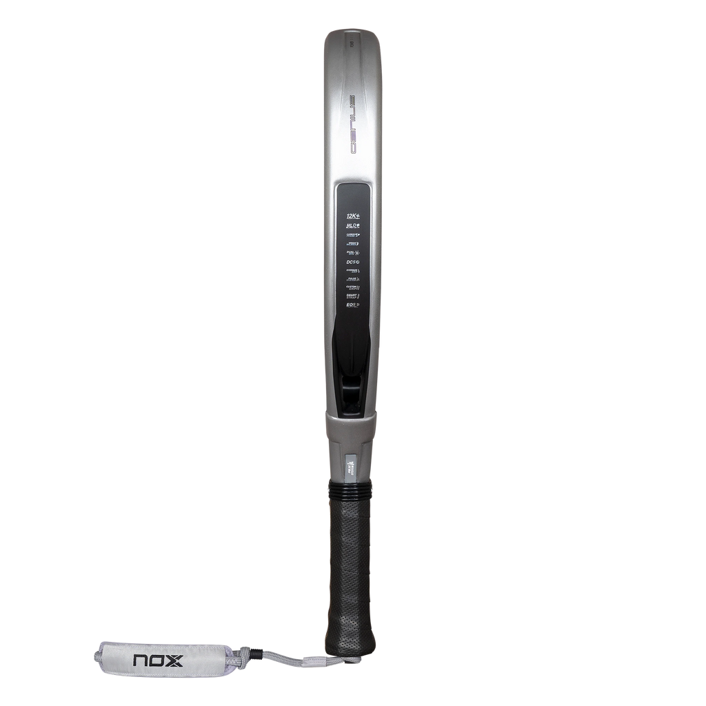 Nox Genius Attack 12K Alum XTREM 2027 by Agustín Tapia padel racket, side profile