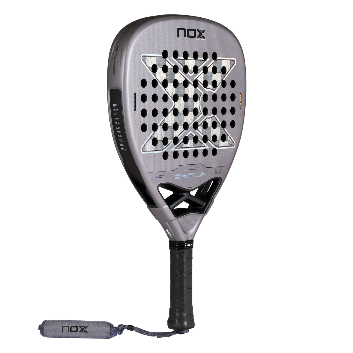 Nox Genius Attack 18K Alum 2027 by Agustín Tapia padel racket, alternate face