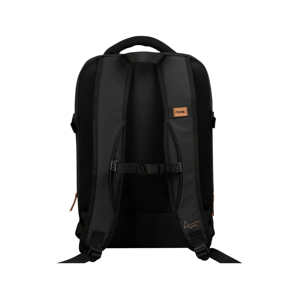 Nox Luxury Open Series padel bag, black and brown