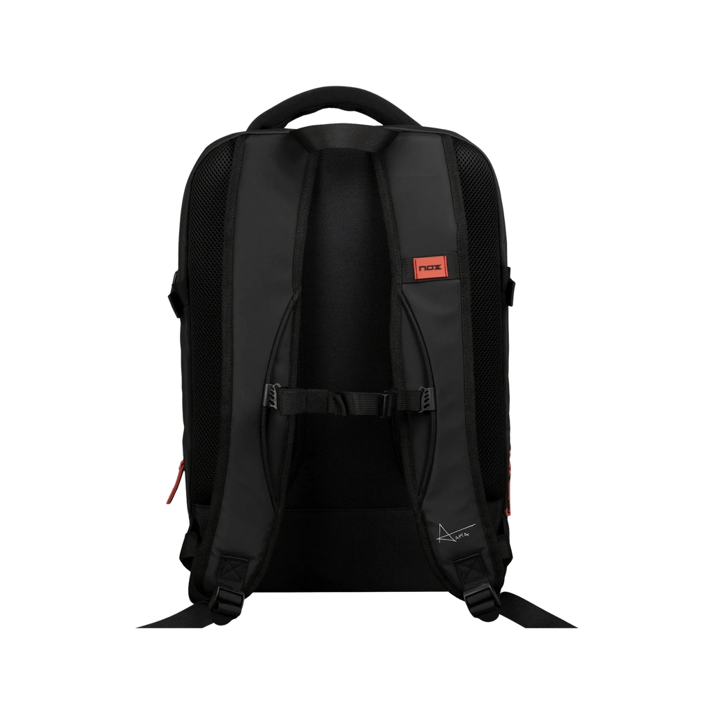 Nox Luxury Open Series padel bag, black and red