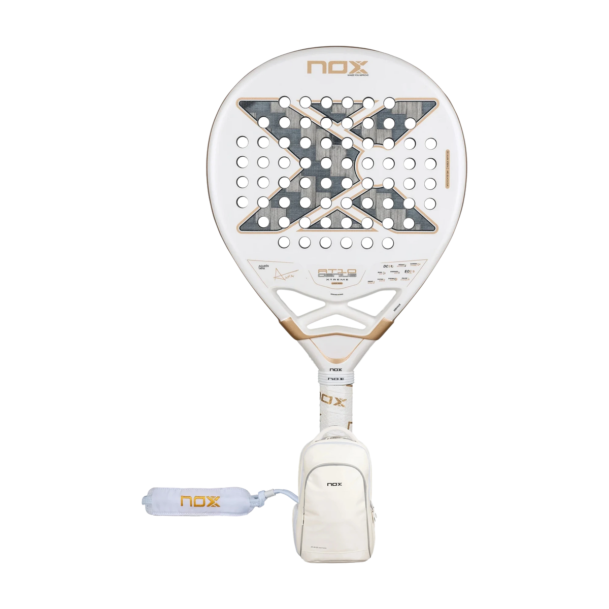 Nox Padel Pack — Nox AT10 Genius racket and Nox Pro Series backpack shown together