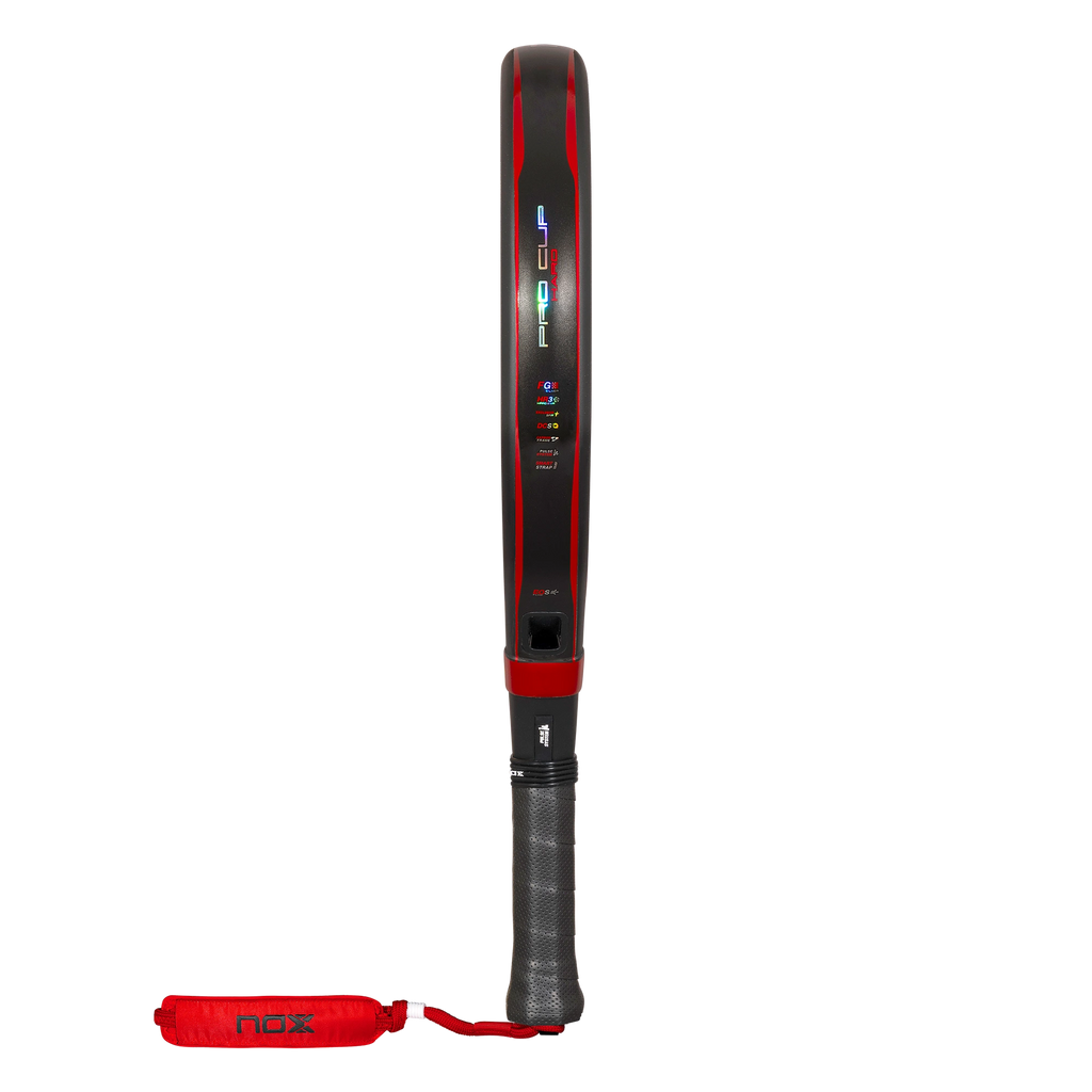 Nox Pro Cup Hard 2027 by Agustín Tapia padel racket, side profile
