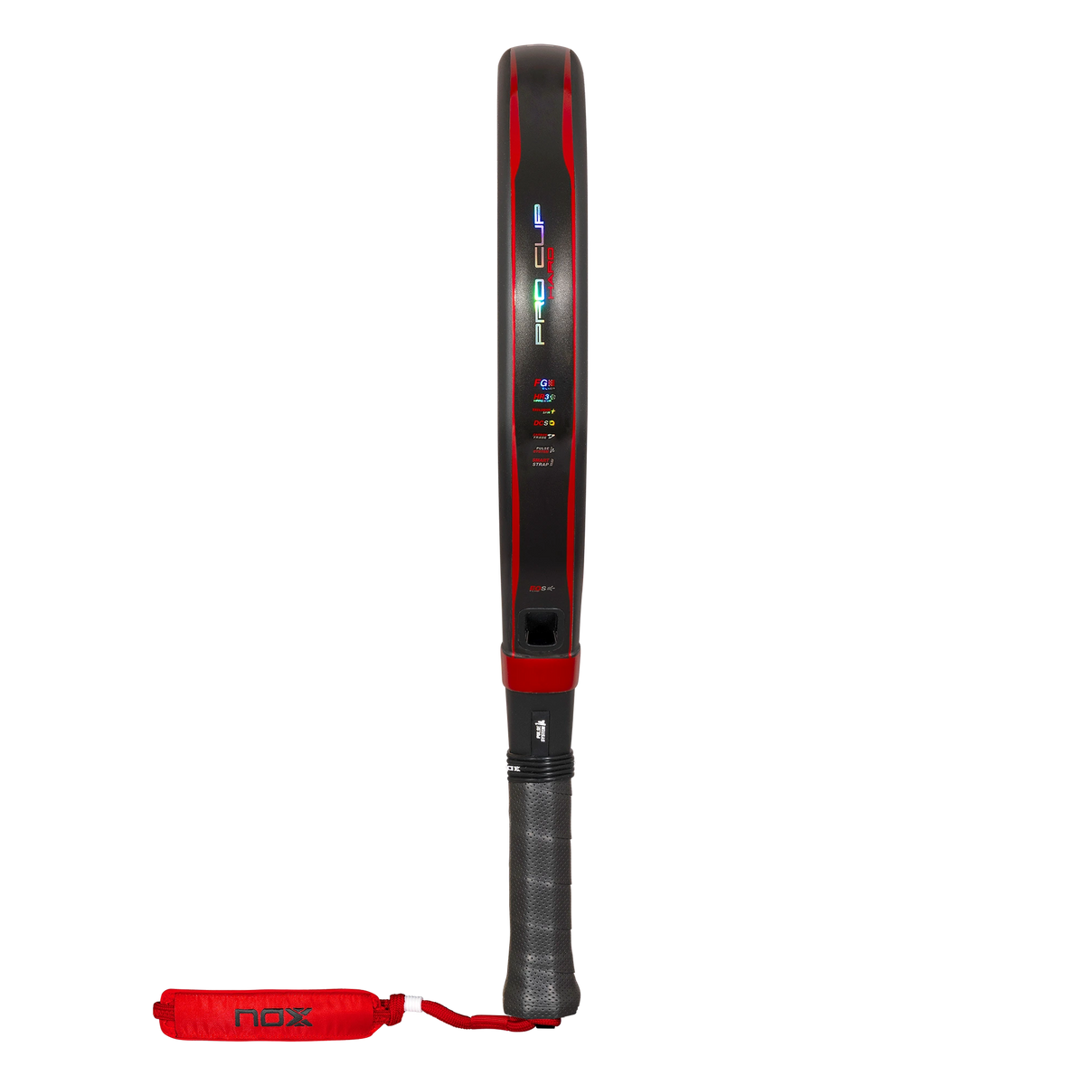 Nox Pro Cup Hard 2027 by Agustín Tapia padel racket, side profile