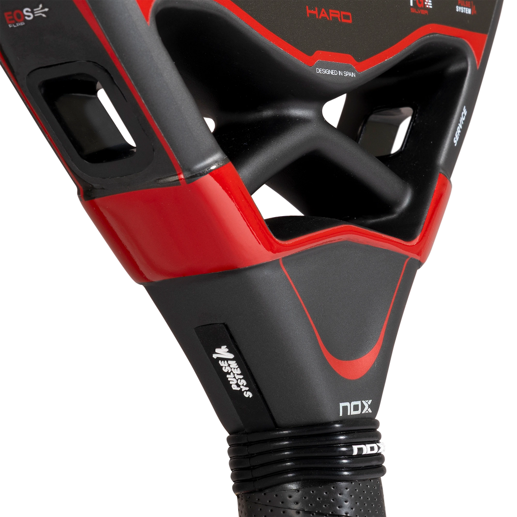 Nox Pro Cup Hard 2027 by Agustín Tapia padel racket, throat detail