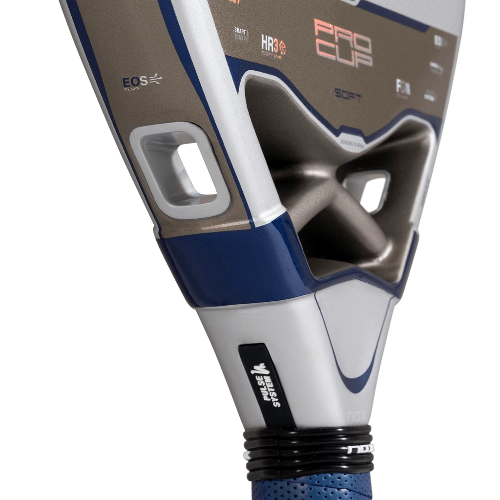 Nox Pro Cup Soft 2027 by Agustín Tapia padel racket, throat detail