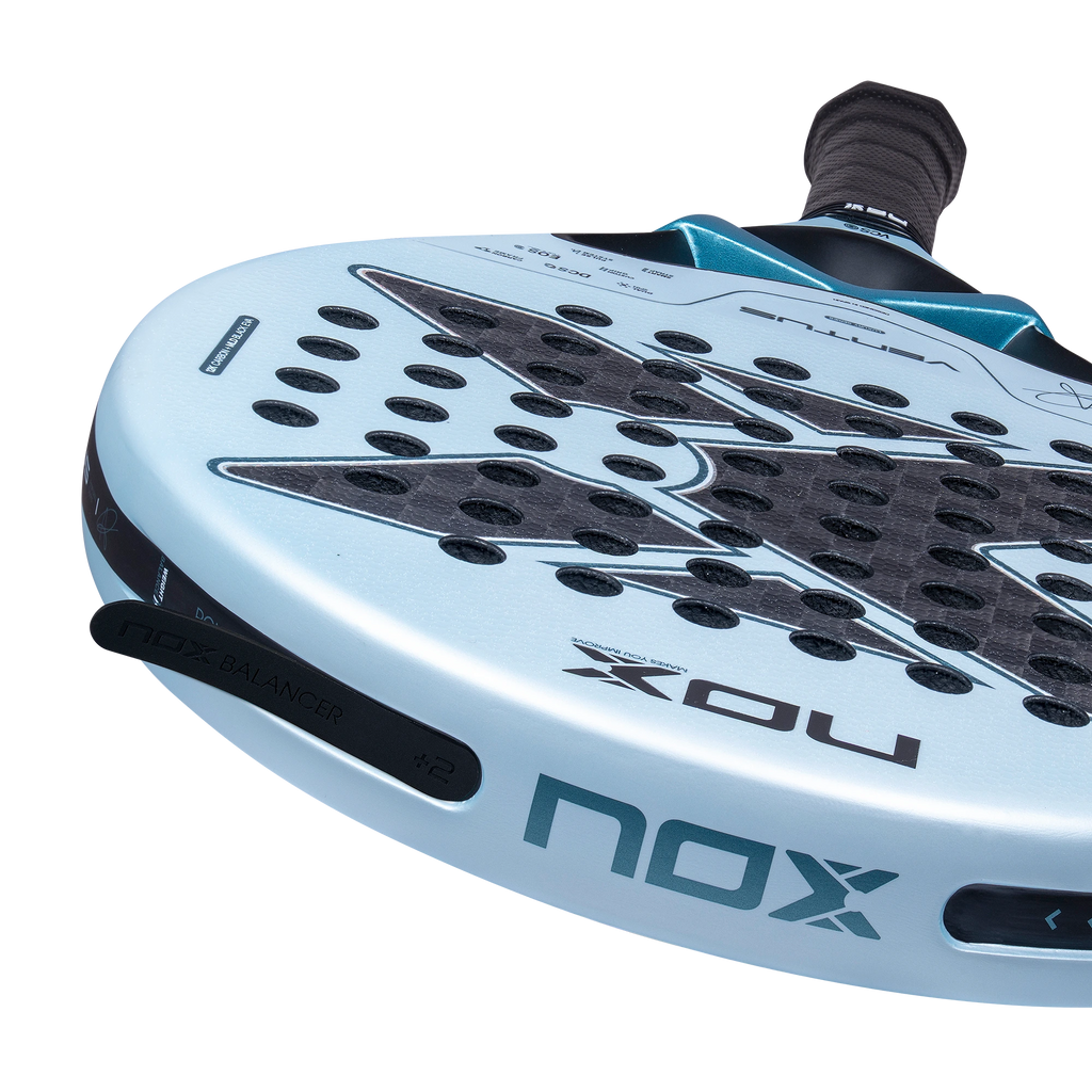 Nox Ventus Control 12K 2027 by Aranzazu Osoro padel racket, rim technology detail