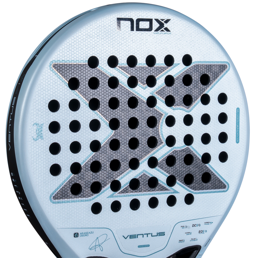 Nox Ventus Control 12K 2027 by Aranzazu Osoro padel racket, upper face detail