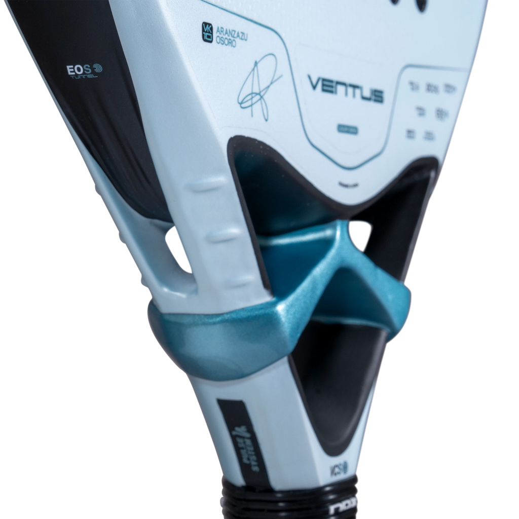 Nox Ventus Control 12K 2027 by Aranzazu Osoro padel racket, bridge and grip detail