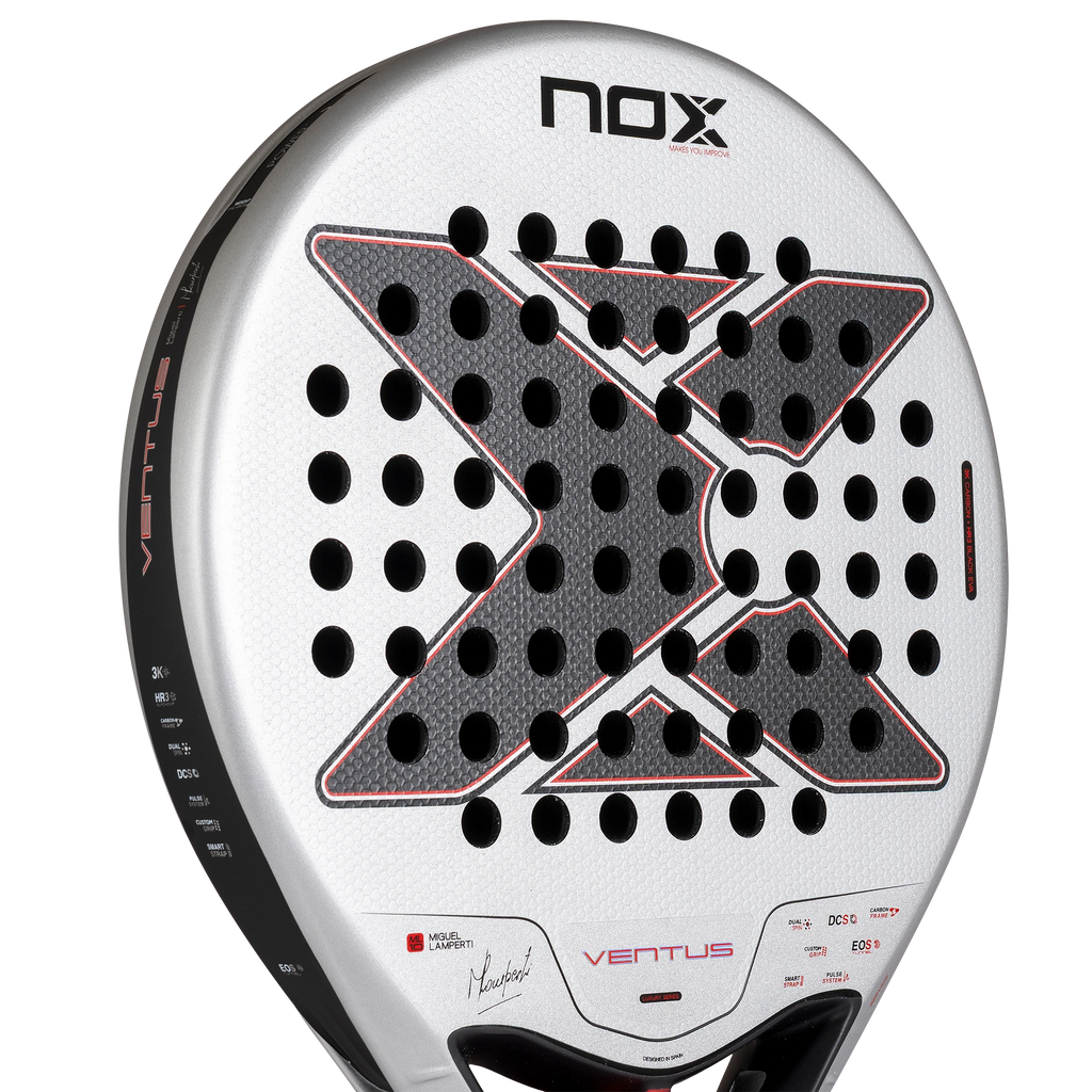 Nox Ventus Control 3K 2027 by Miguel Lamperti padel racket, upper face detail