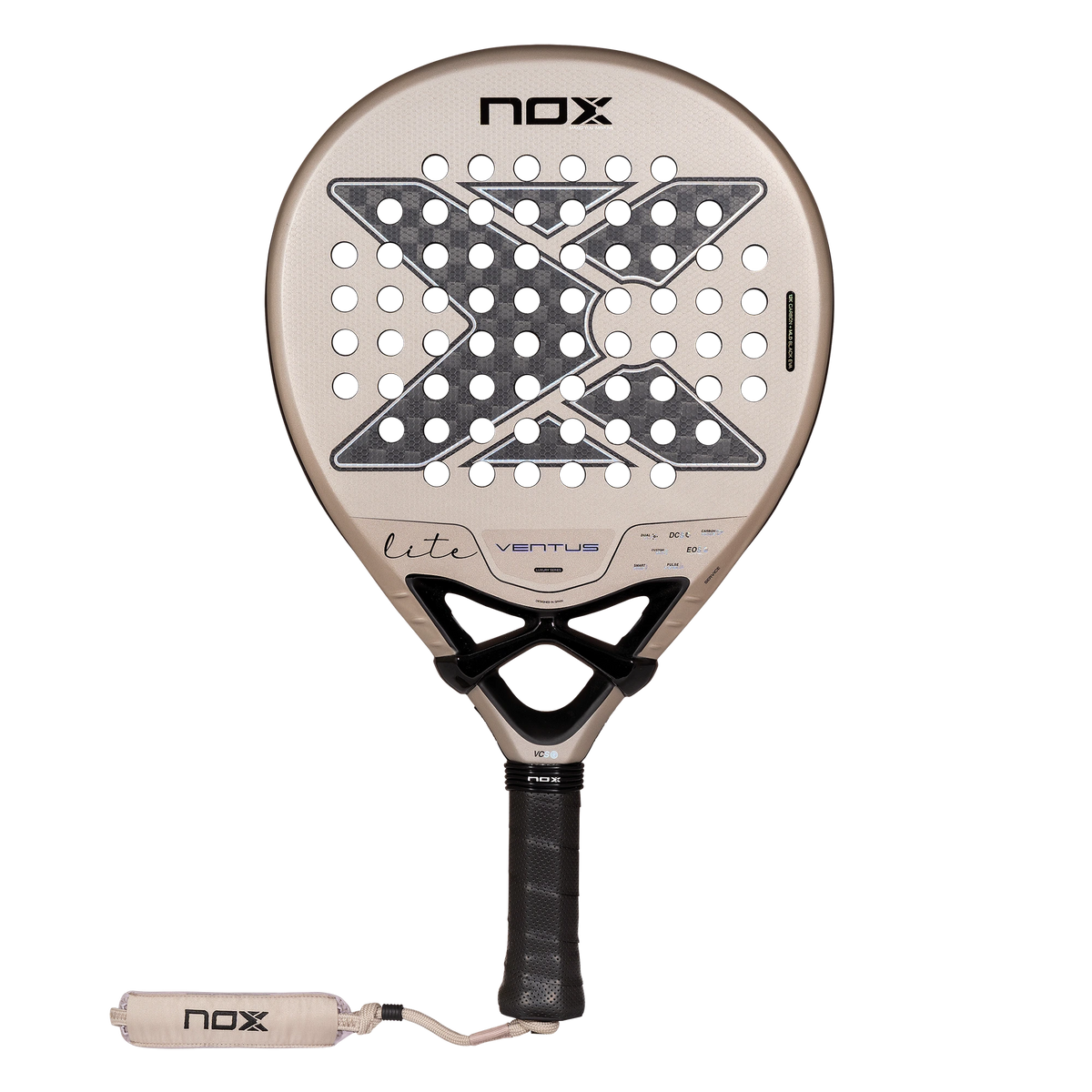 Nox Ventus Hybrid 12K Lite 2027 padel racket, front face