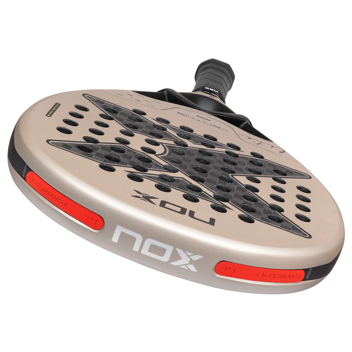 Nox Ventus Hybrid 12K Lite 2027 padel racket, rim technology detail