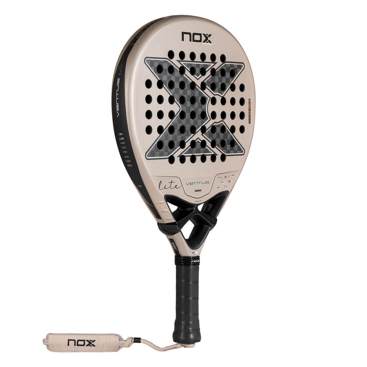 Nox Ventus Hybrid 12K Lite 2027 padel racket, alternate face