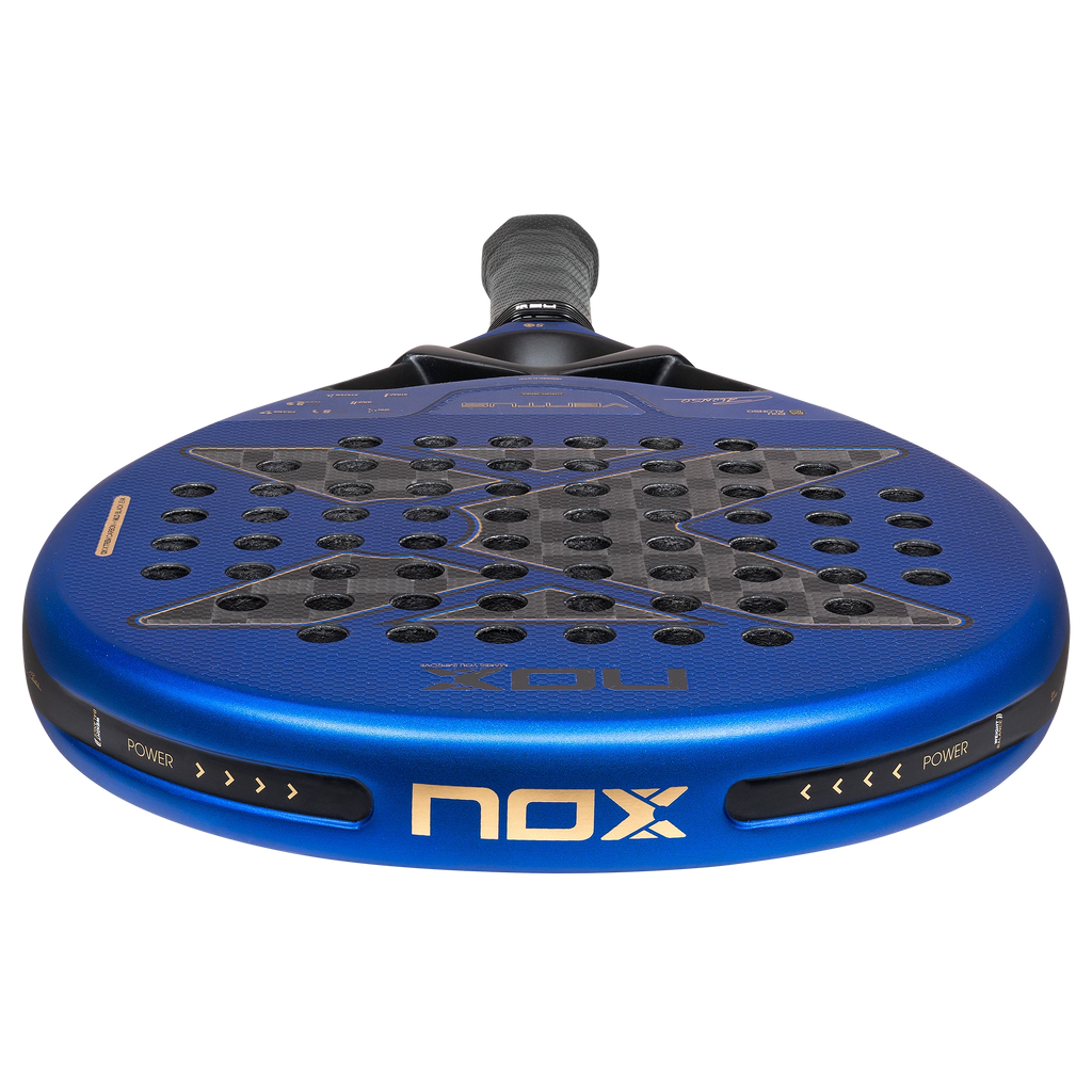 Nox Ventus Hybrid 12K XTREM 2027 by Edu Alonso padel racket, top rim view