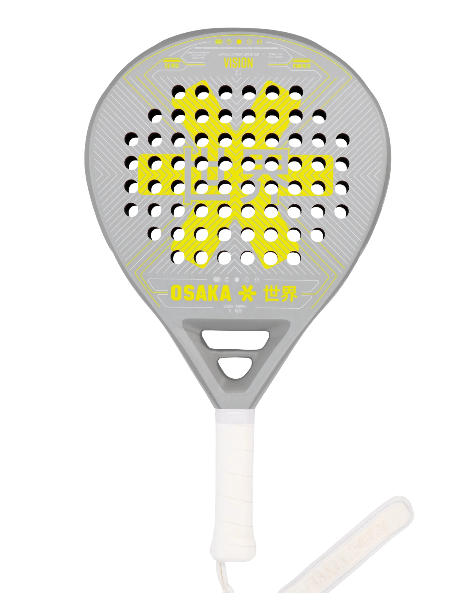 The Osaka Vision Power - Yellow Padel Racket