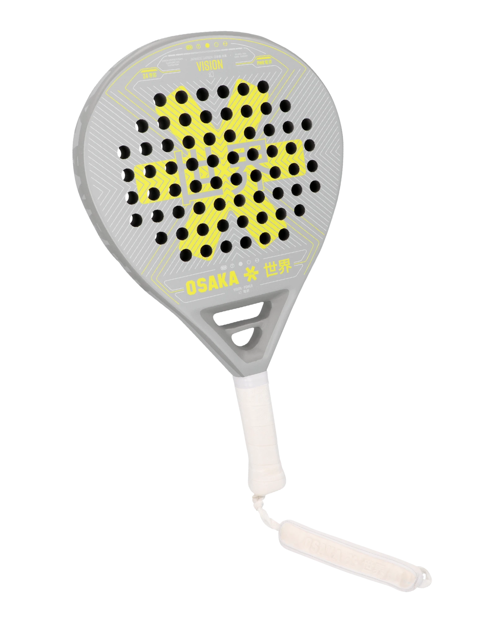 The Osaka Vision Power - Yellow Padel Racket