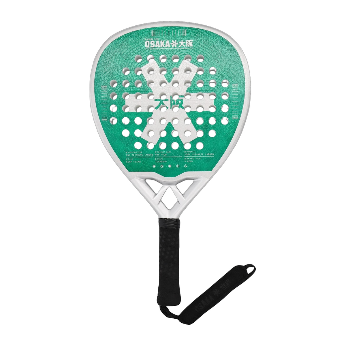 Osaka Padel Racket - Pro Tour - Power, front view