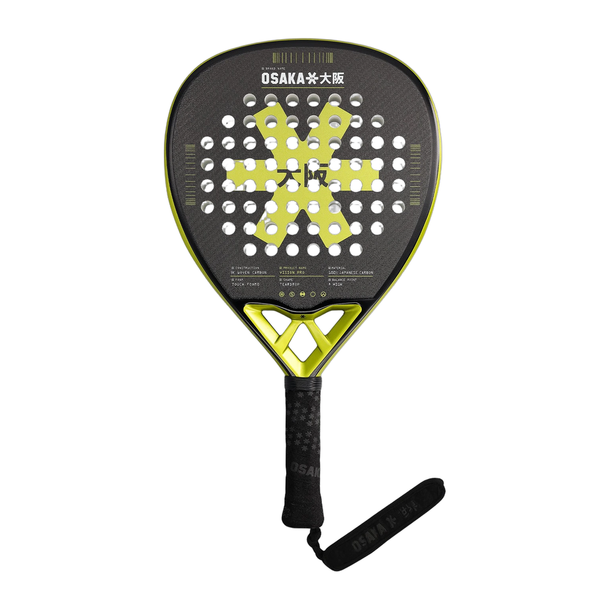 Osaka Padel Racket - Vision Pro - Power, front view
