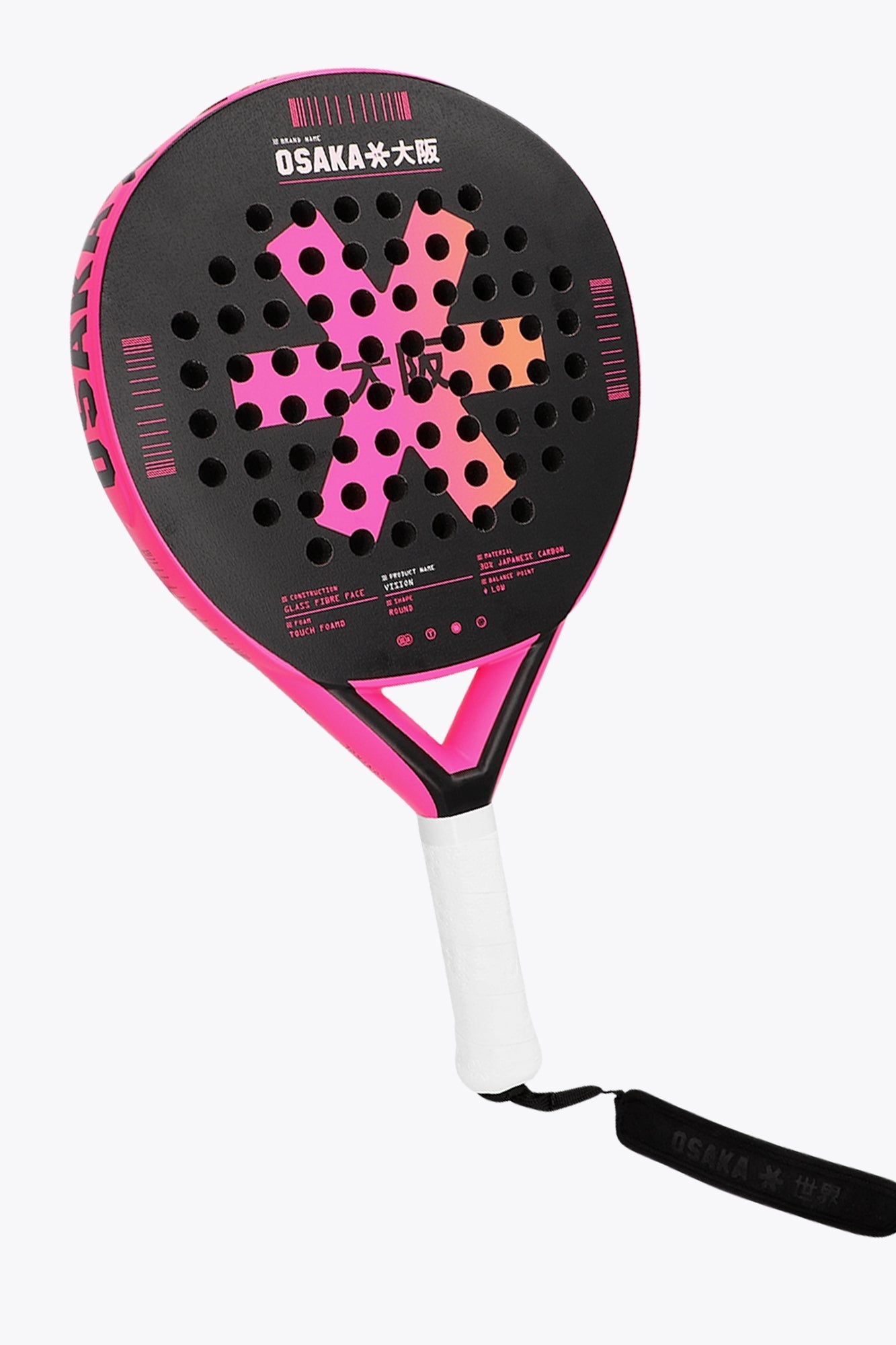 Pala de pádel Osaka - Vision - Control | Rosa Fluo