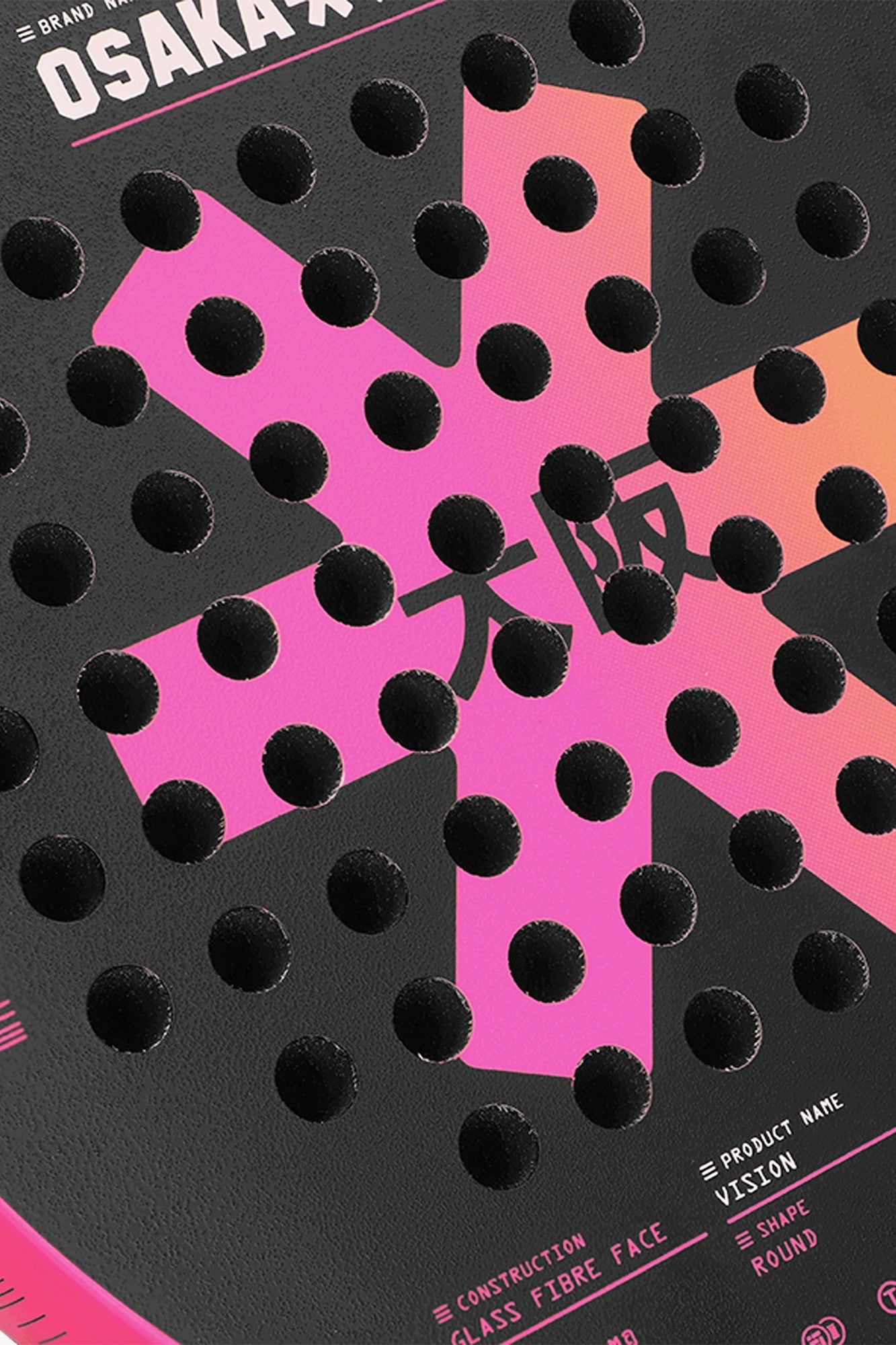 Pala de pádel Osaka - Vision - Control | Rosa Fluo