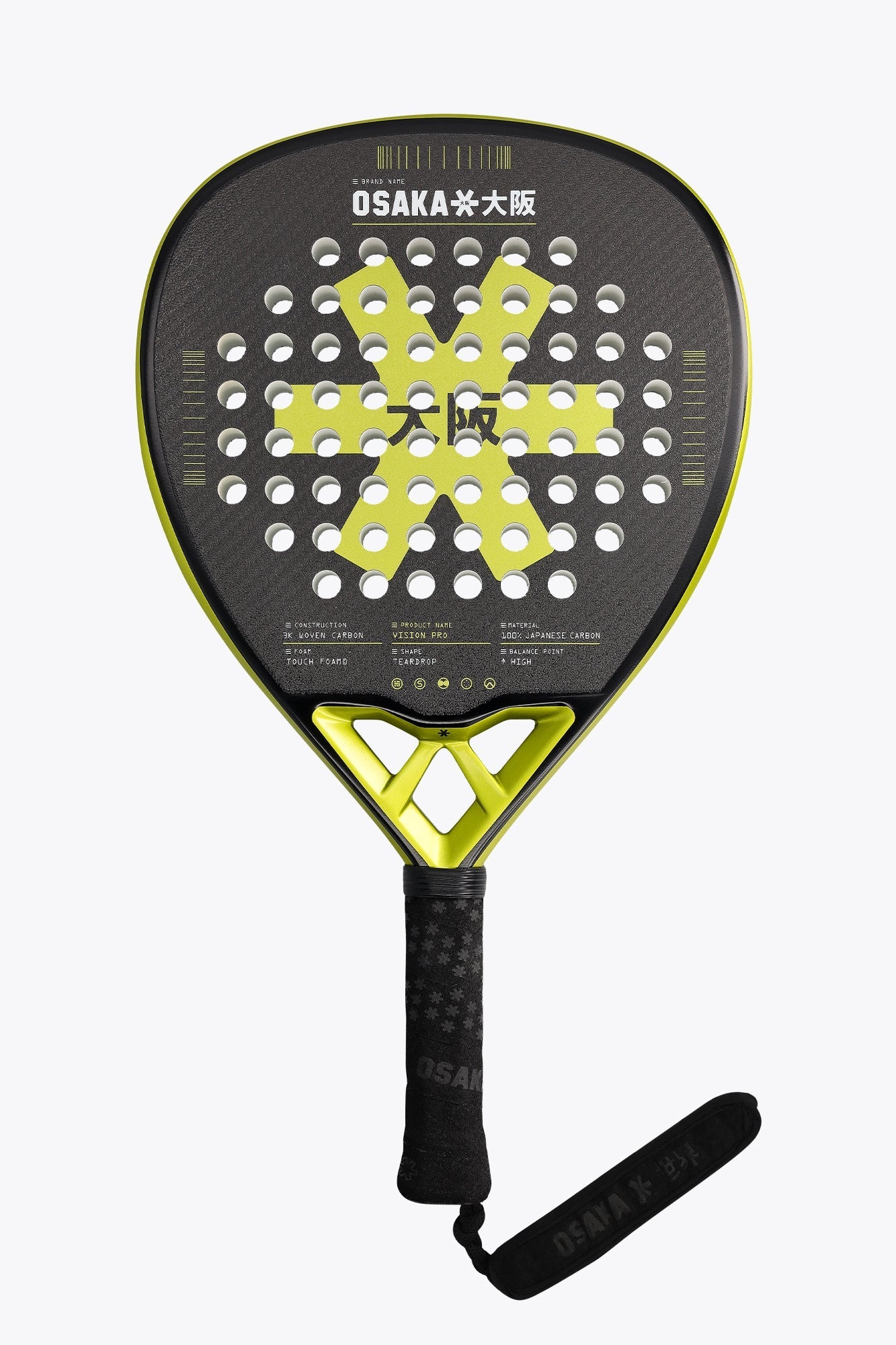 Q Padel A700 Schläger – 18K Carbon, EVA Hard Schaum, 360g, Unisex, Für Fortgeschrittene
