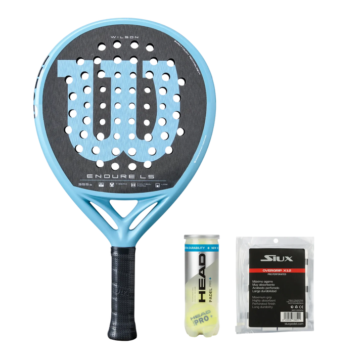 Premium Padel Pack — Racket + Balls + Grips