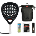 Alejandro Galán Signature Pack — Adidas Metalbone HRD+ racket, Adidas bag, 4on TotalGrip spray, Head balls and Siux overgrips