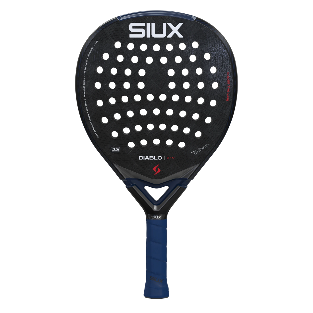 Siux Diablo Pro 2026 teardrop padel racket, Night Blue