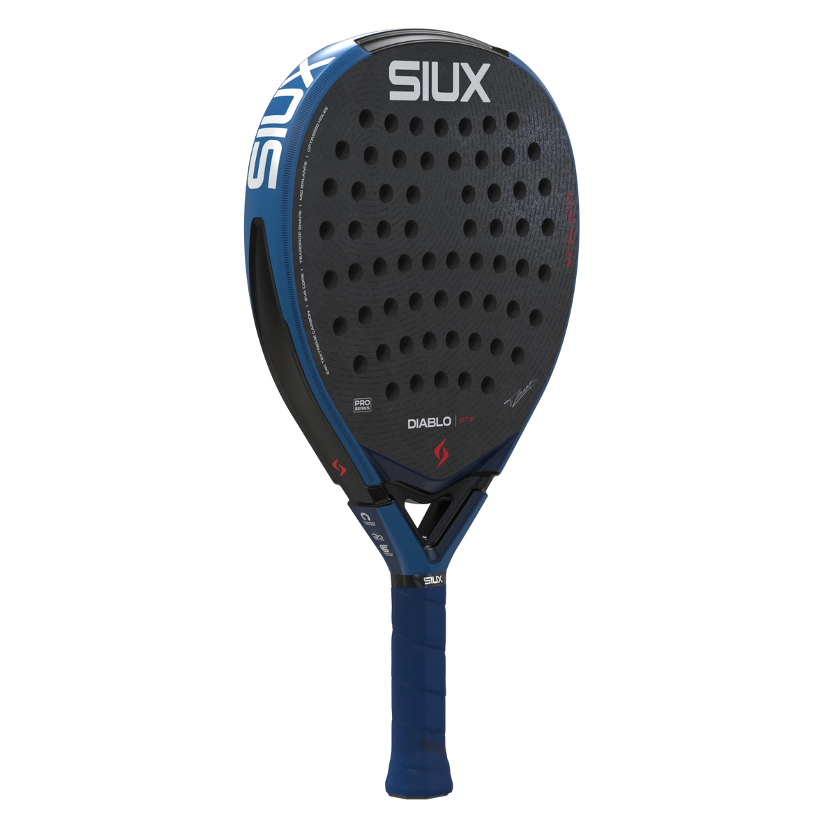 Review de Siux Diablo Pro 2026 Royal Blue Siux Diablo Pro 2026 Royal Blue - Siux Palas para pádel, vista completa del producto