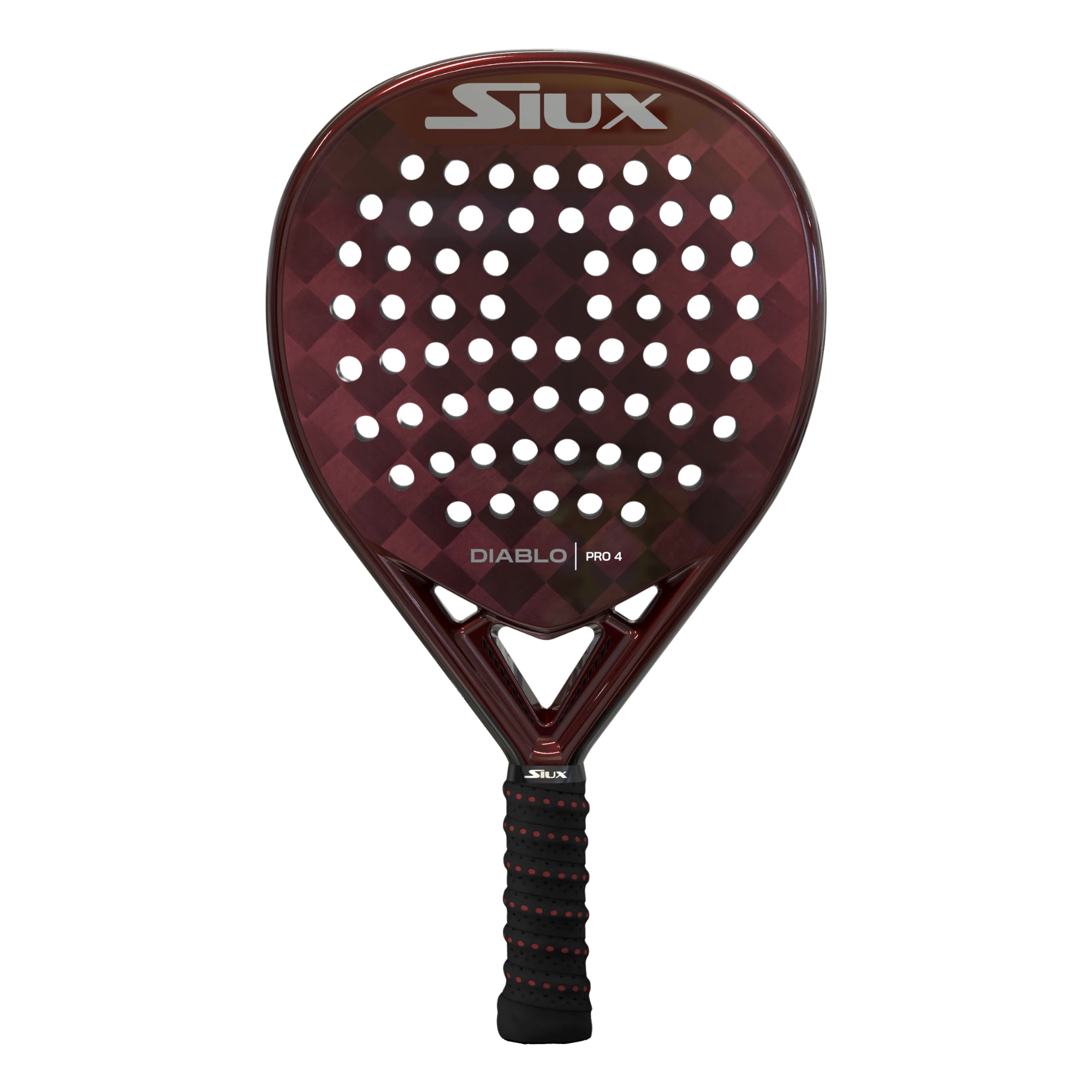 Siux Diablo Pro 4 padel racket on a white background