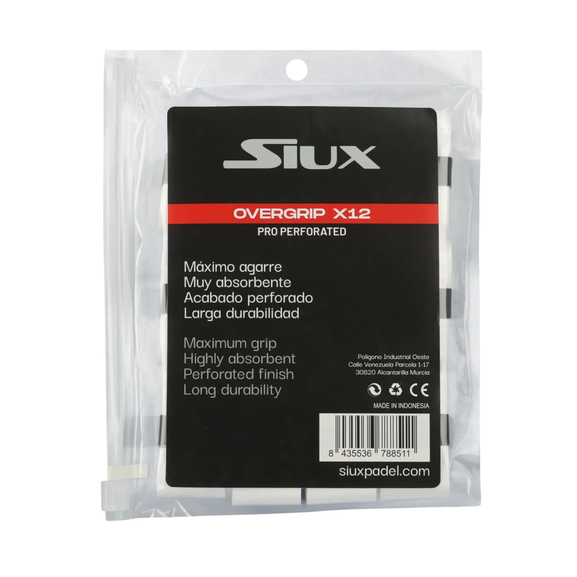 Siux Pro overgrip x12 — included in the Siux Padel Pack