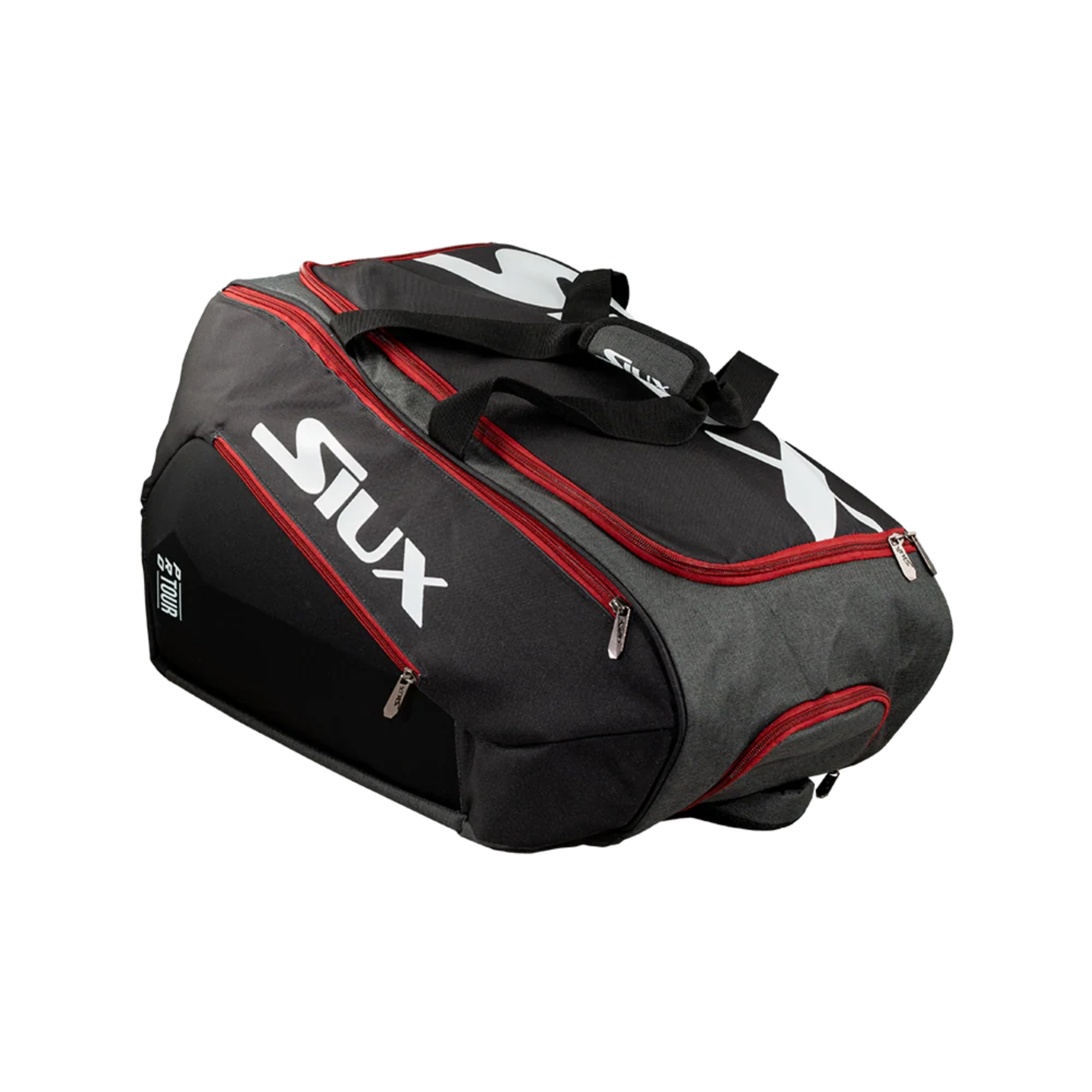 Black and red pade bag with 'SIUX' branding on a white background
