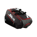 Black and red padel bag with Siux branding on a white background