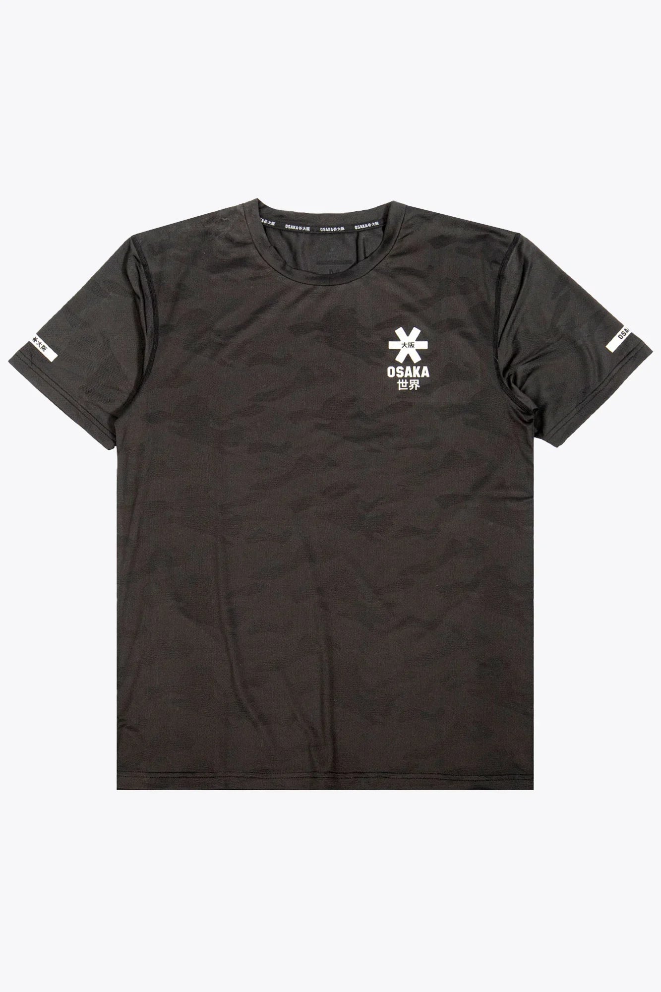 Camiseta de entrenamiento Osaka para hombre, de malla, de manga corta | Negra