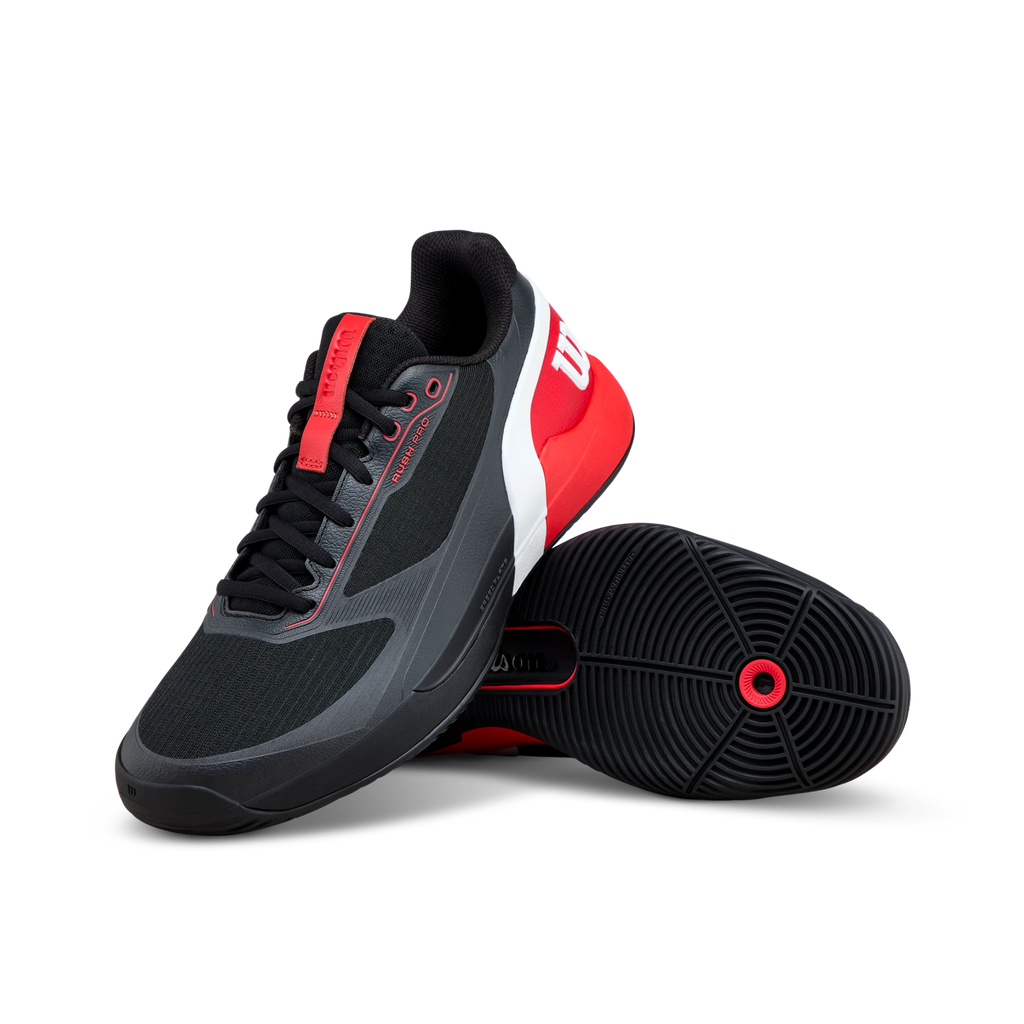 Wilson Rush PRO 5 Men Padel Shoes 2026 Black/Rd