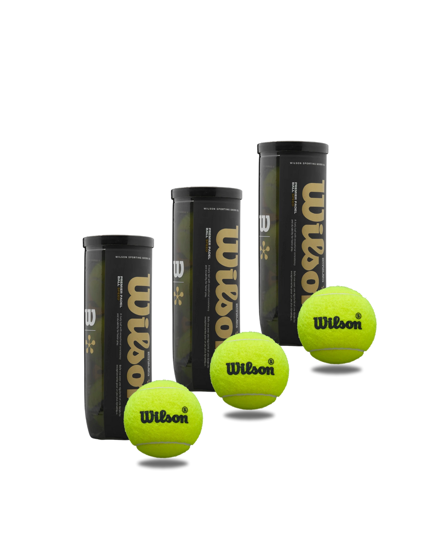 Wilson Premier Speed Padel Balls — Pack of 3 cans