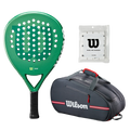Wilson Padel Pack — Wilson Blade LS V3 racket, Wilson bag and Wilson overgrips shown together