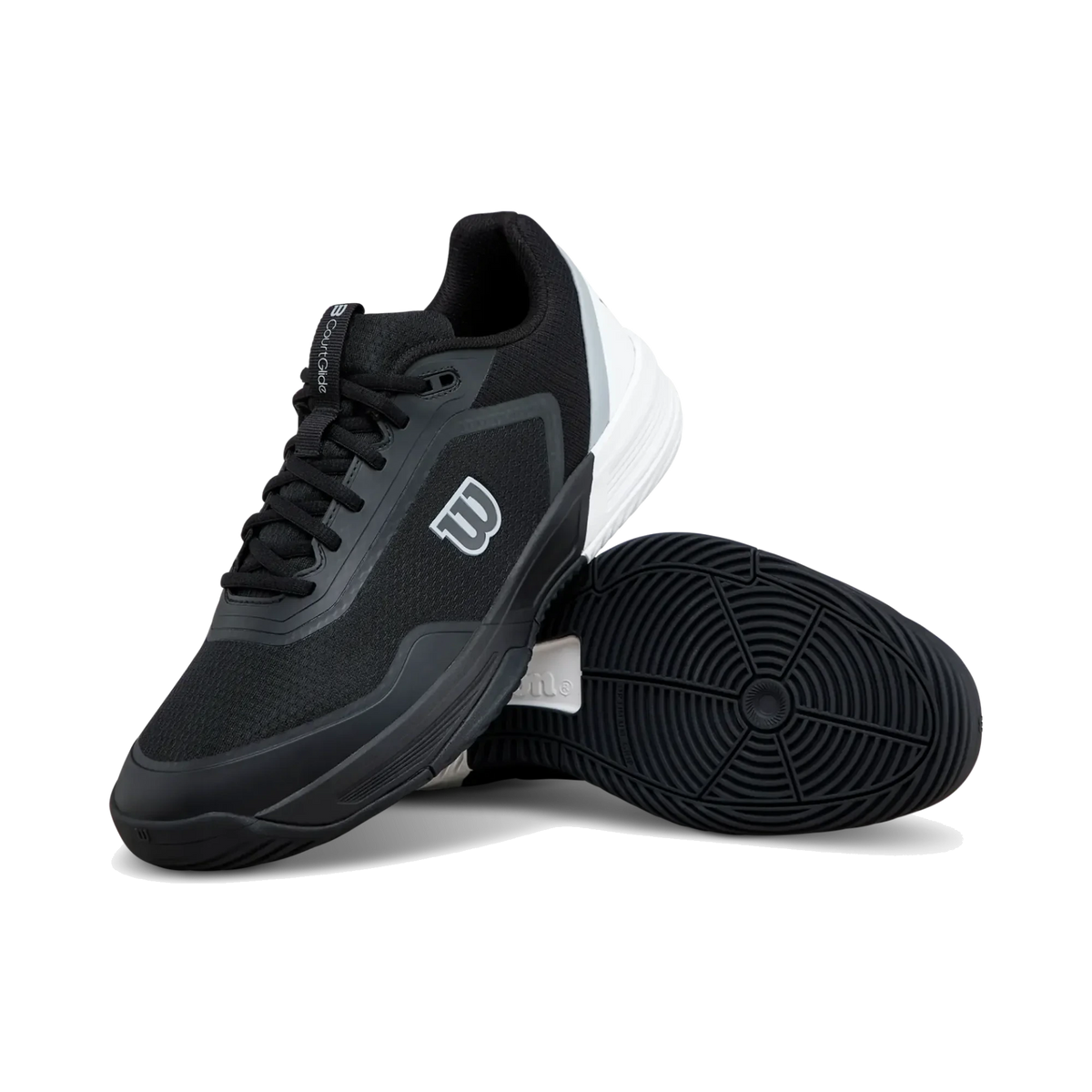 Wilson COURTGLIDE Men Padel Shoes Black/Wh, main angle view