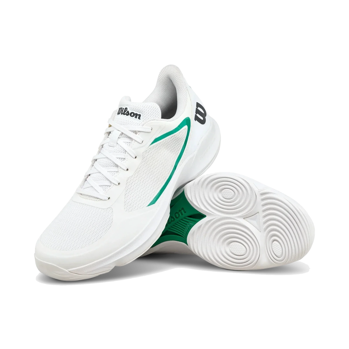 Wilson Hurakn Lite White / Bosphor men's padel shoes, pair three quarter view