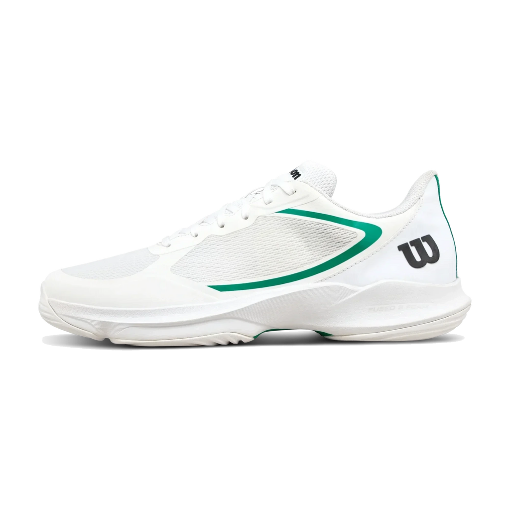 Wilson Hurakn Lite White / Bosphor men's padel shoes, side profile view