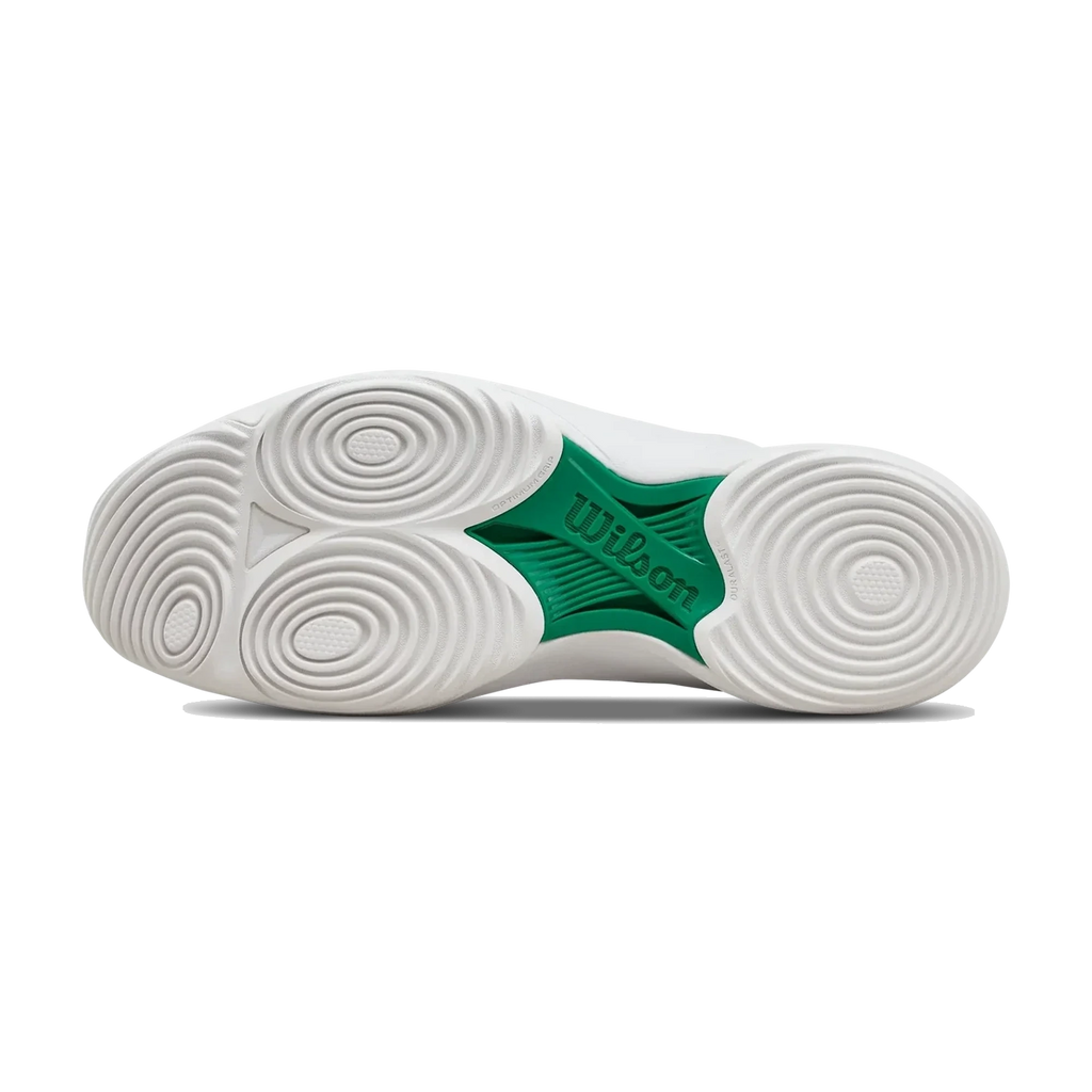 Wilson Hurakn Lite White / Bosphor men's padel shoes, side profile opposite view